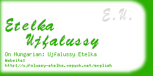 etelka ujfalussy business card